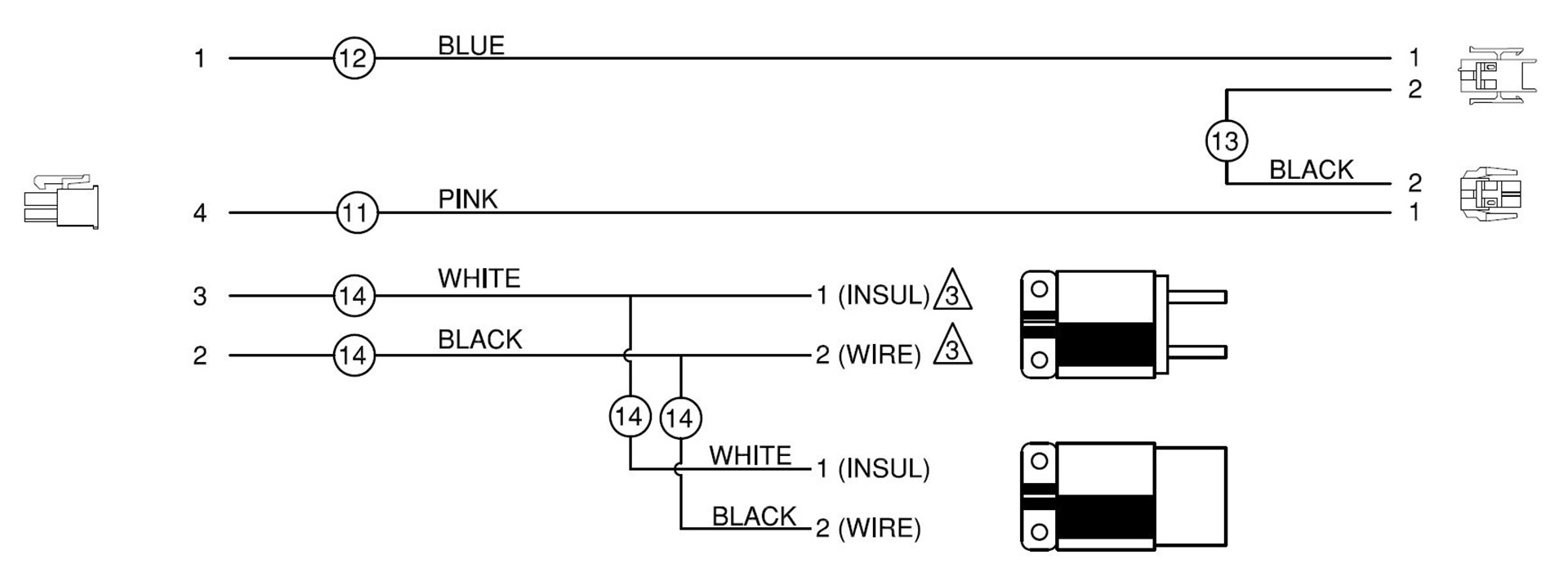 Controller Power Cable Wire Connection Drawing