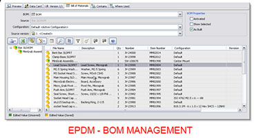 EPDM BOM Management