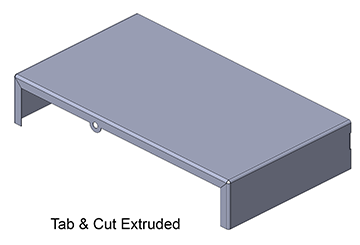 Sheet Metal - Tab and Cut Extruded
