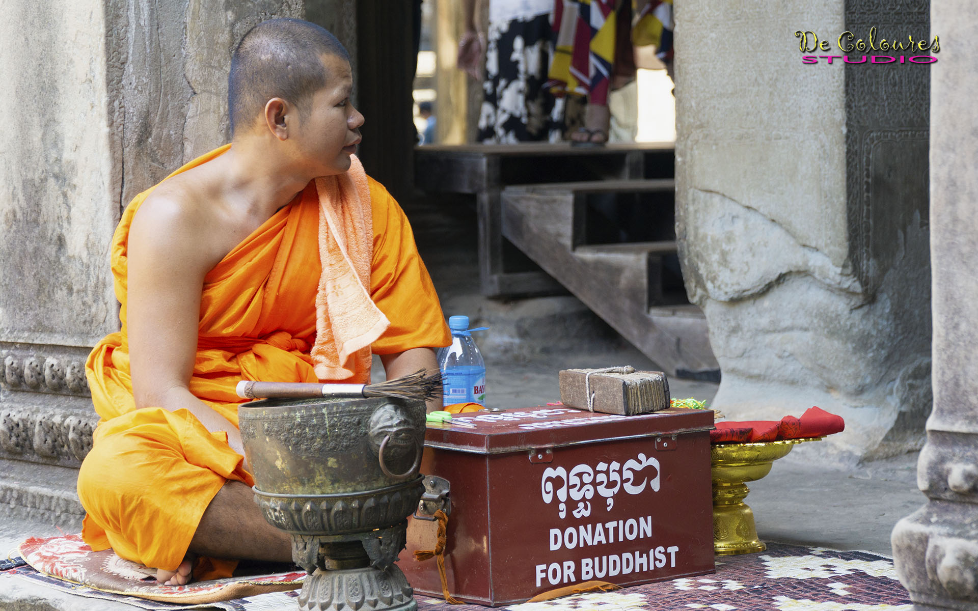 A Buddhist Monk at Angkor